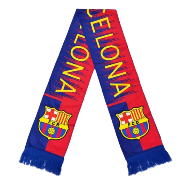 Barcelona Soccer Scarf Red&Blue