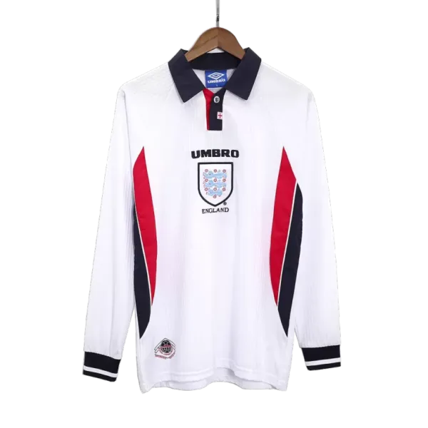 Vintage Soccer Jersey England Home Long Sleeve 1998