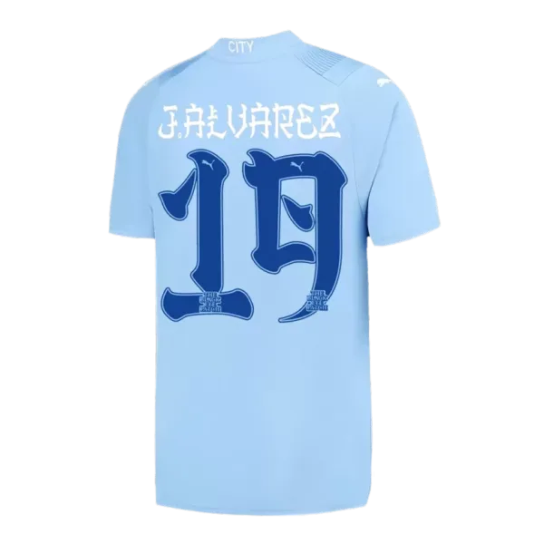 J.ALVAREZ #19 Manchester City Japanese Tour Printing Home Jersey 2023/24