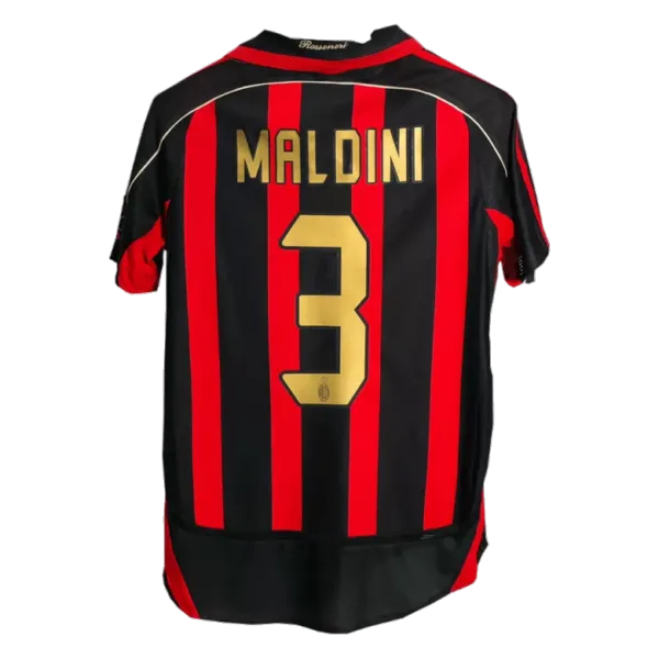 Vintage Soccer Jersey MALDINI #3 AC Milan Home 2006/07