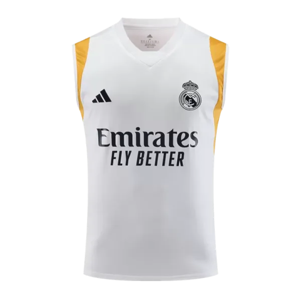 Real Madrid Pre-Match Sleeveless Top 2023/24 White
