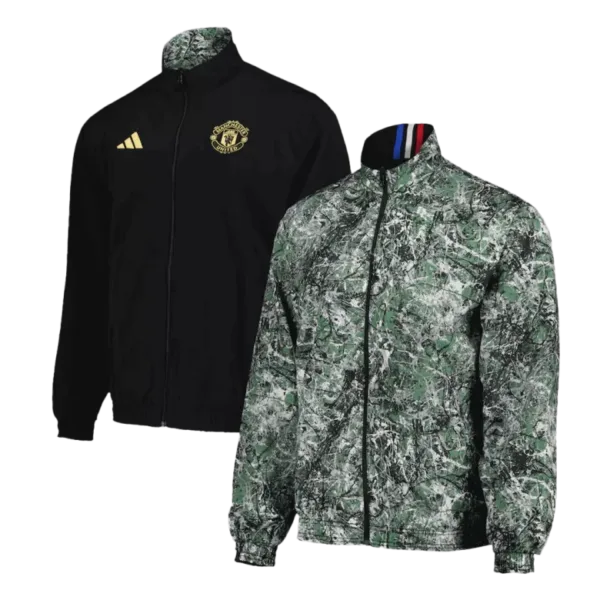 Manchester United Reversible Anthem Jacket 2023/24 - Black&Green