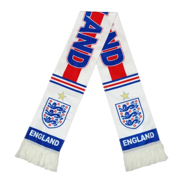 England Soccer Scarf White