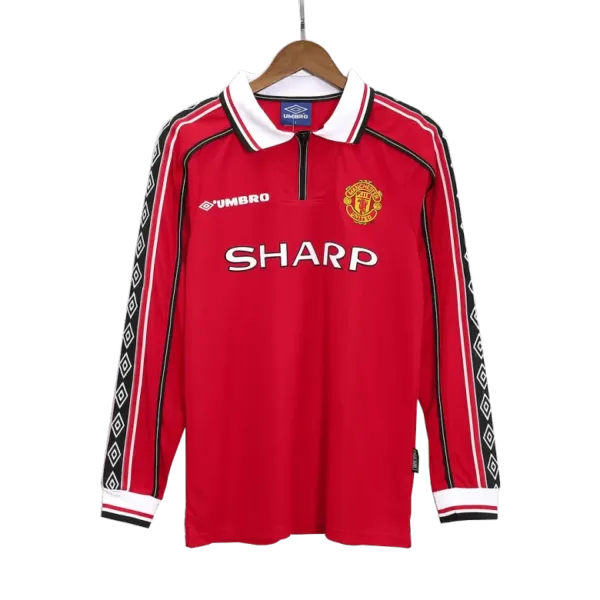 Vintage Soccer Jersey Manchester United Home Long Sleeve 1998/99