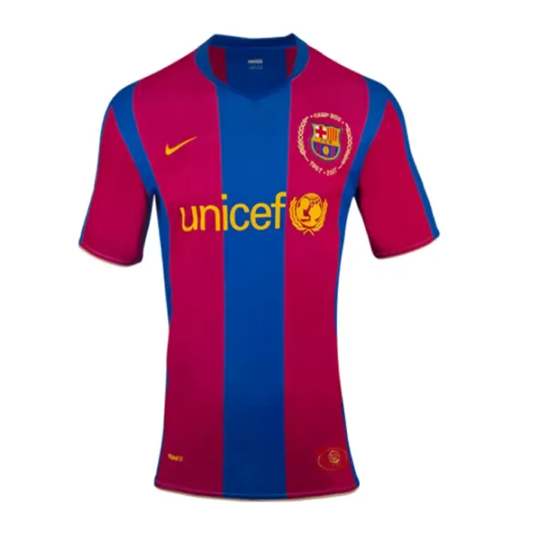 Vintage Soccer Jersey Barcelona Home 2007/08