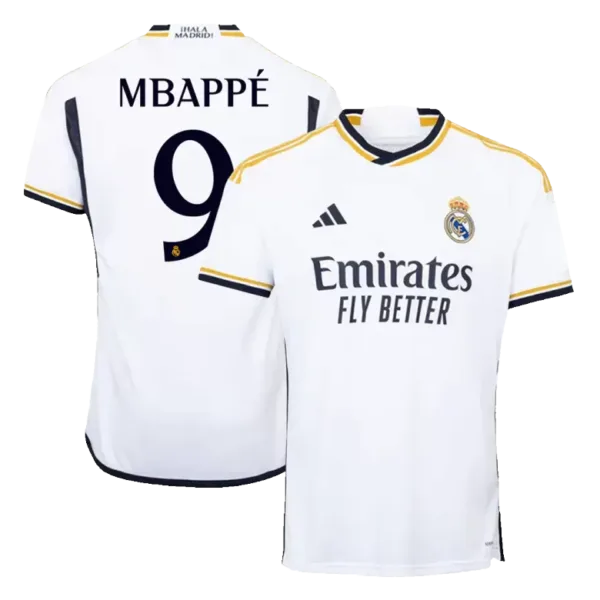 MBAPP #9 Real Madrid Home Soccer Jersey 2023/24