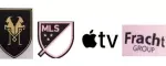 US$9.00 messi 'goat' badge & inter miami mls home badge & apple tv(black) & fracht group(black) +$9.00