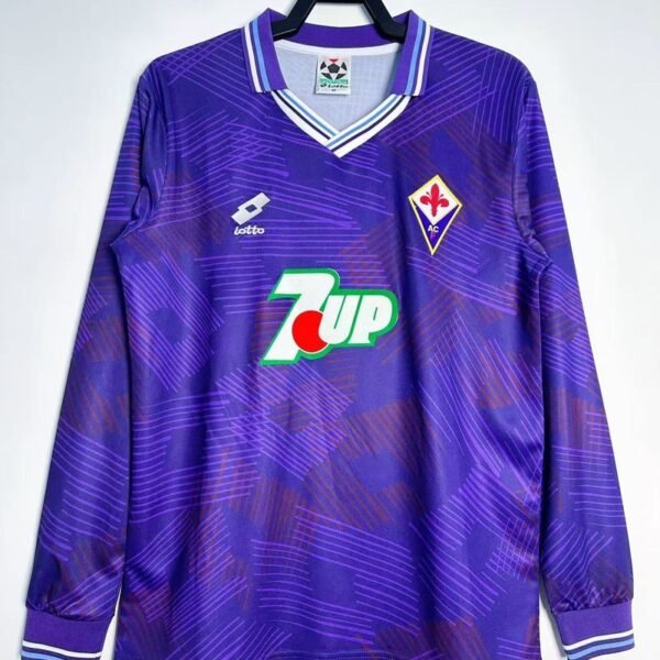 Retro ACF Fiorentina 1992-1993 home Long Sleeve