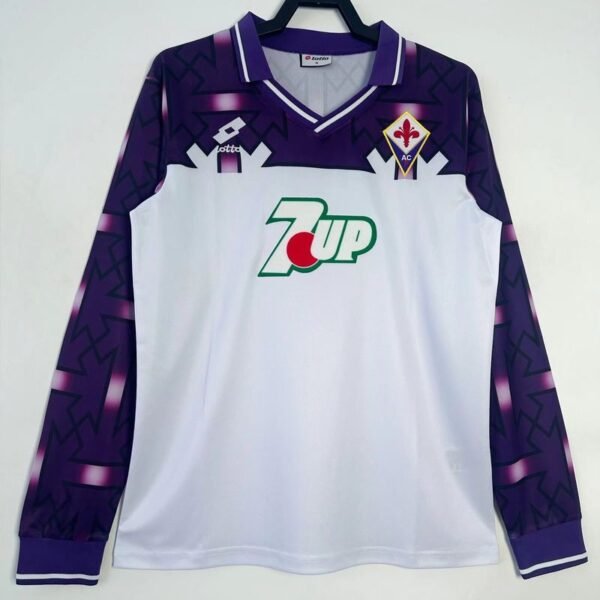 Retro ACF Fiorentina 1992-1993 away Long Sleeve