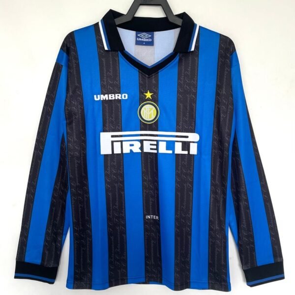 Retro Inter Milano 1997-1998 home Long Sleeve