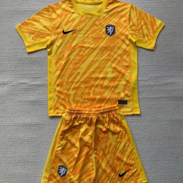 Kid Size Netherlands national 2024 yellow Goalkeeper