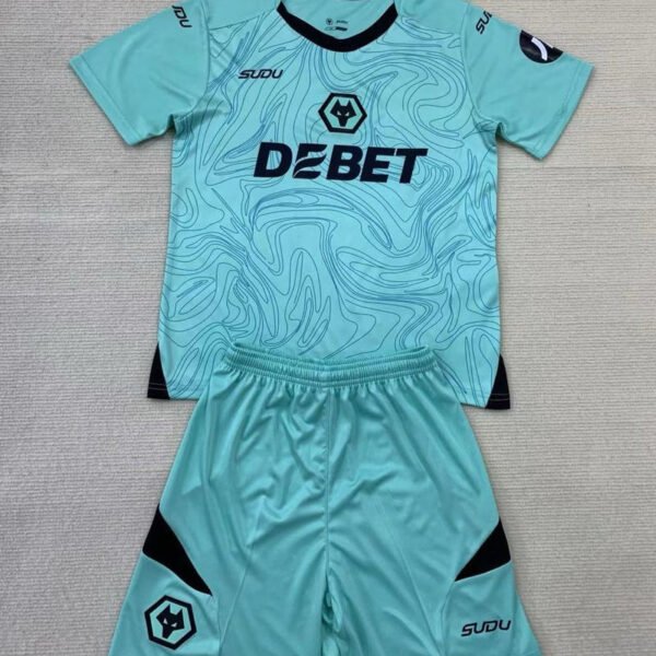 Kid Size Wolverhampton Wanderers blue GK Jersey
