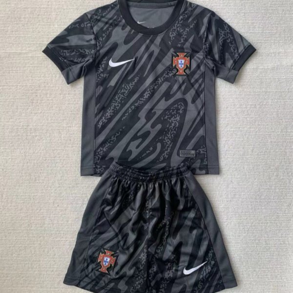 Kid Size Portugal national black Goalkeeper