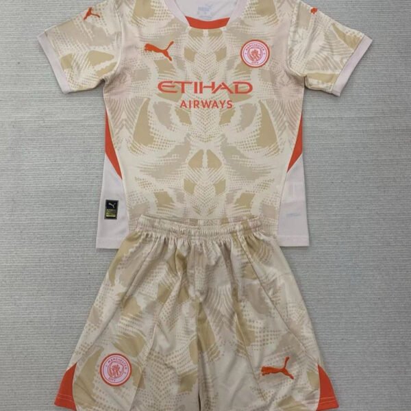 Kid Size Manchester City golden Goalkeeper