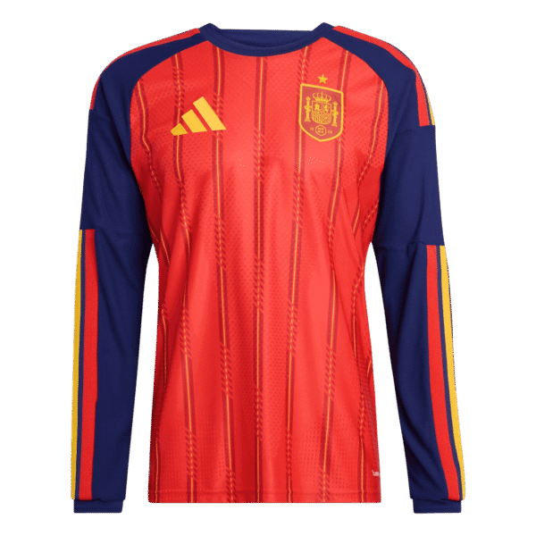 Spain Home Long Sleeve Player Version Jersey World Cup 2026