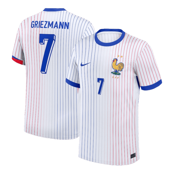 GRIEZMANN #7 France Away Soccer Jersey EURO