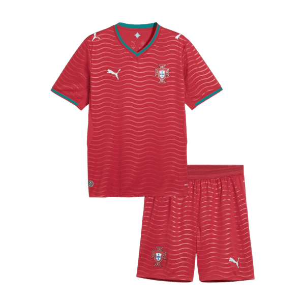 Portugal Home World Cup Kids Soccer Jerseys Kit 2026