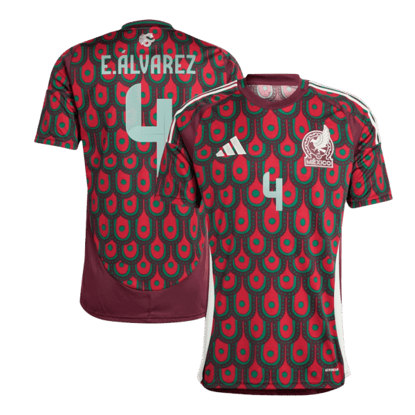 E.ÁLVAREZ #4 Mexico Home Soccer Jersey Copa America