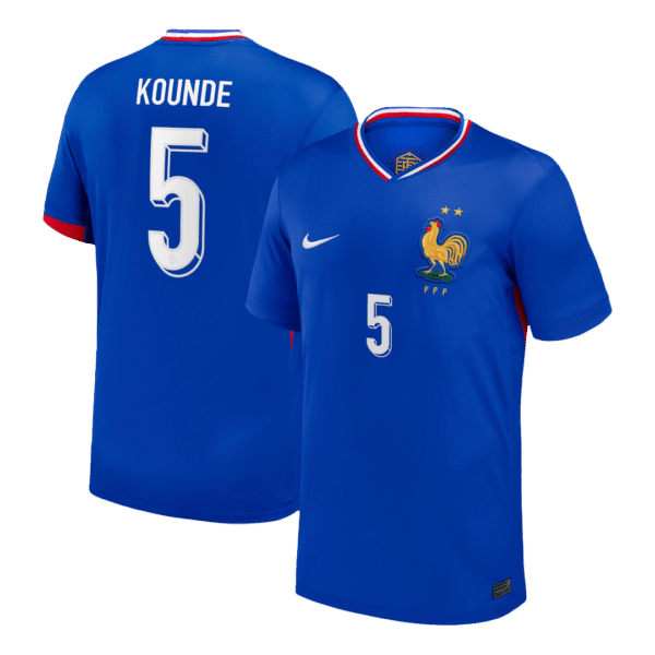 KOUNDE #5 France Home Soccer Jersey