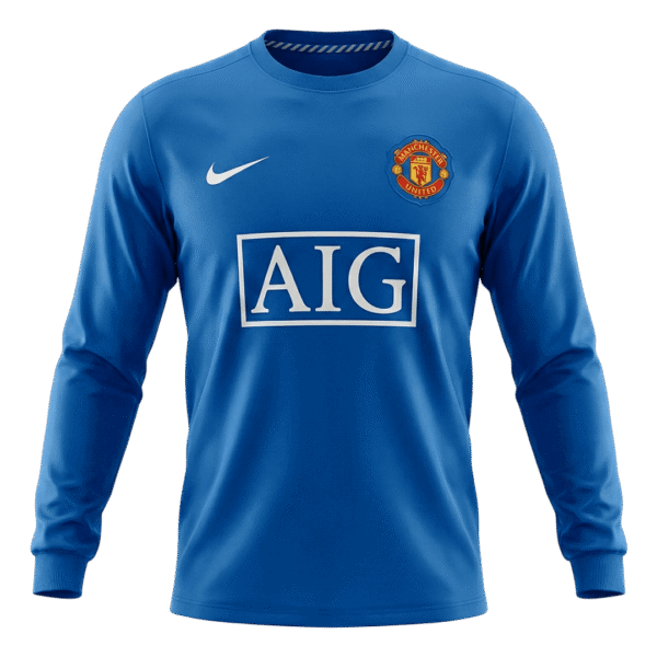 Retro Soccer Jersey Manchester United Third Away Long Sleeve 2008/09