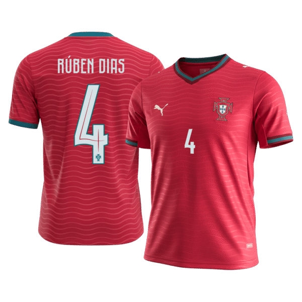 RÚBEN DIAS #4 Portugal Home Soccer Jersey World Cup 2026