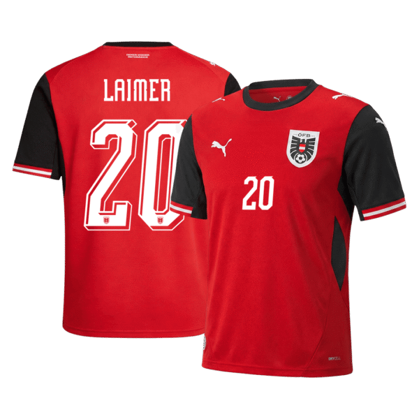 LAIMER #20 Austria Home Soccer Jersey World Cup 2026