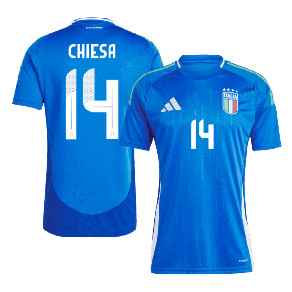 CHIESA #14 Italy Home Soccer Jersey EURO