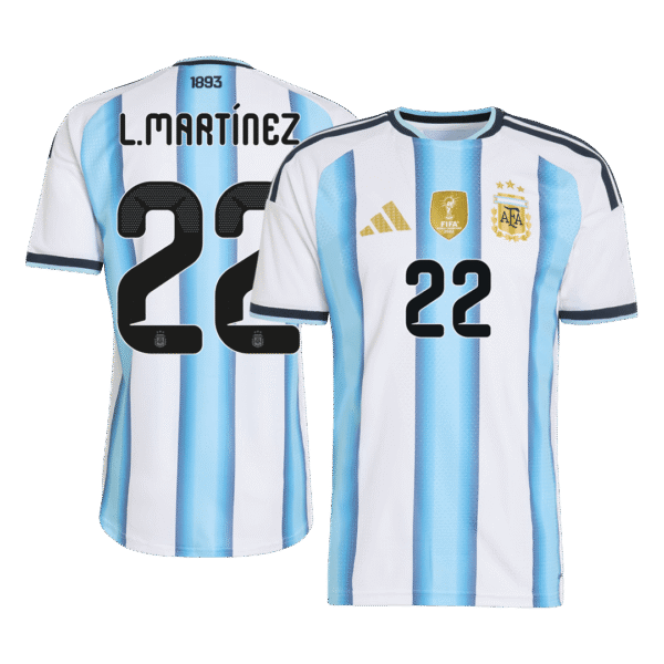 L.MARTÍNEZ #22 Argentina Home Player Version Jersey World Cup 2026