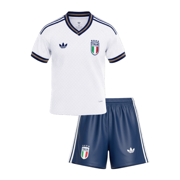 Italy Away World Cup Kids Soccer Jerseys Kit 2026
