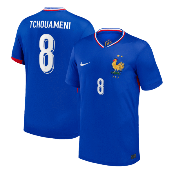 TCHOUAMENI #8 France Home Soccer Jersey