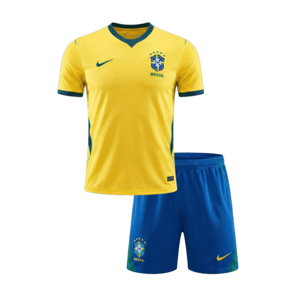 Brazil Home Kids Soccer Jerseys Kit World Cup 2026