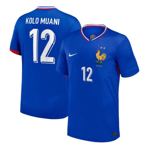 KOLO MUANI #12 France Home Soccer Jersey